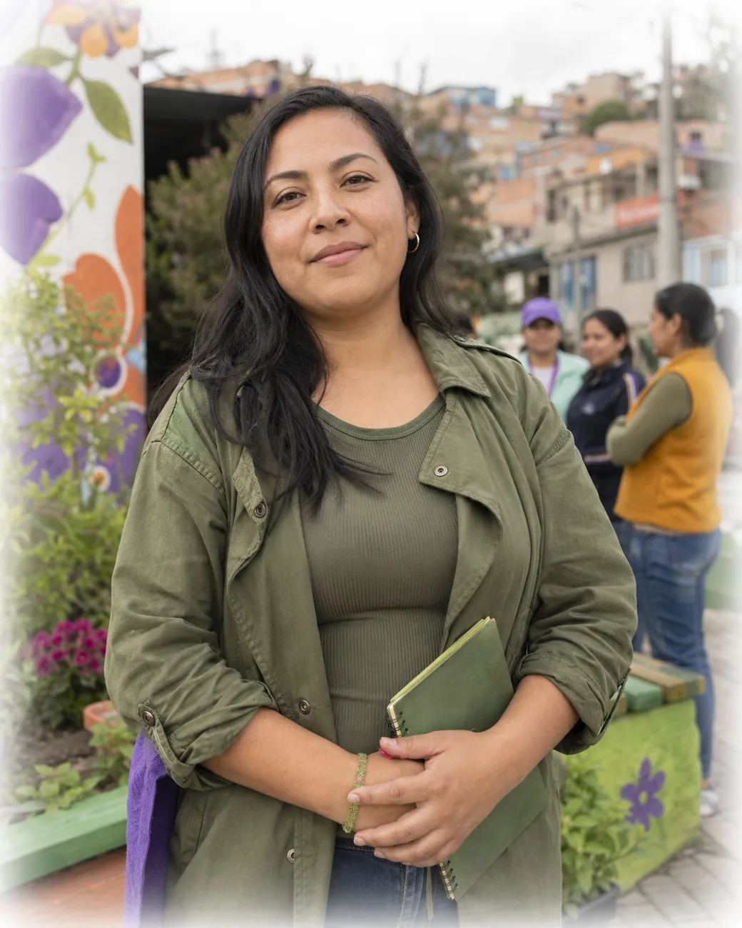 Lideresa de barrio vinculada a iniciativas comunitarias